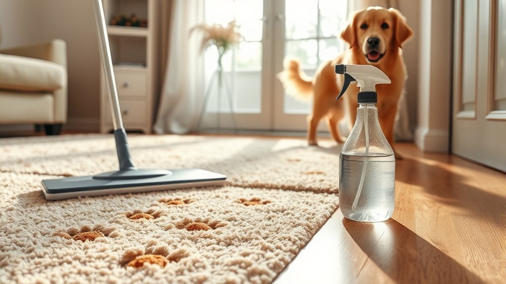 remove mud from carpets