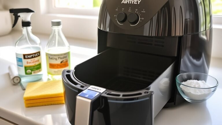 remove stubborn air fryer stains