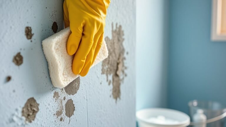 remove stubborn wall stains