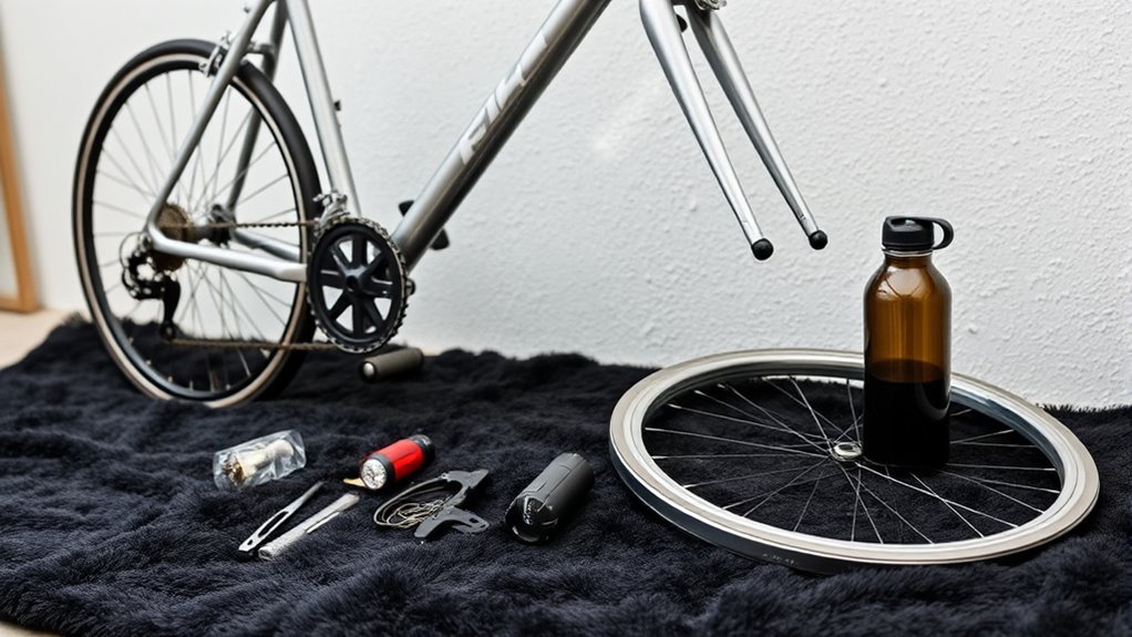 remove wheels and accessories