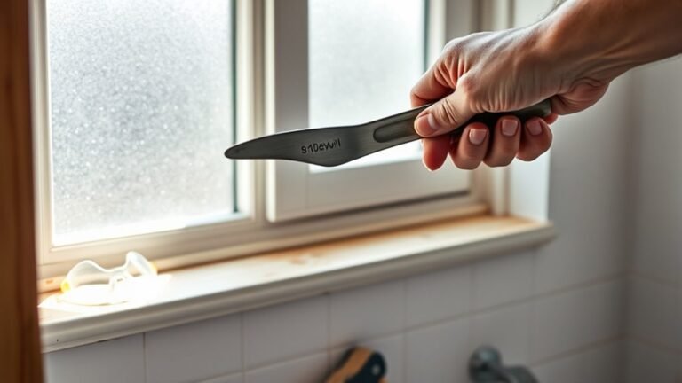 removing bathroom windowsills safely