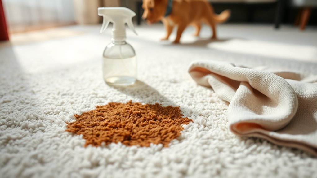 removing pet stain messes