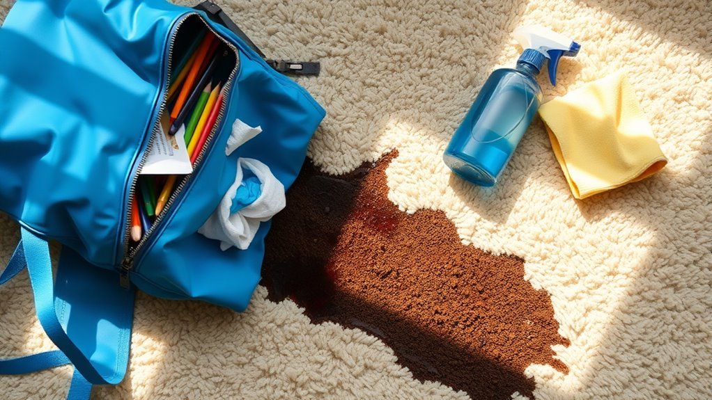 removing stains from carpets