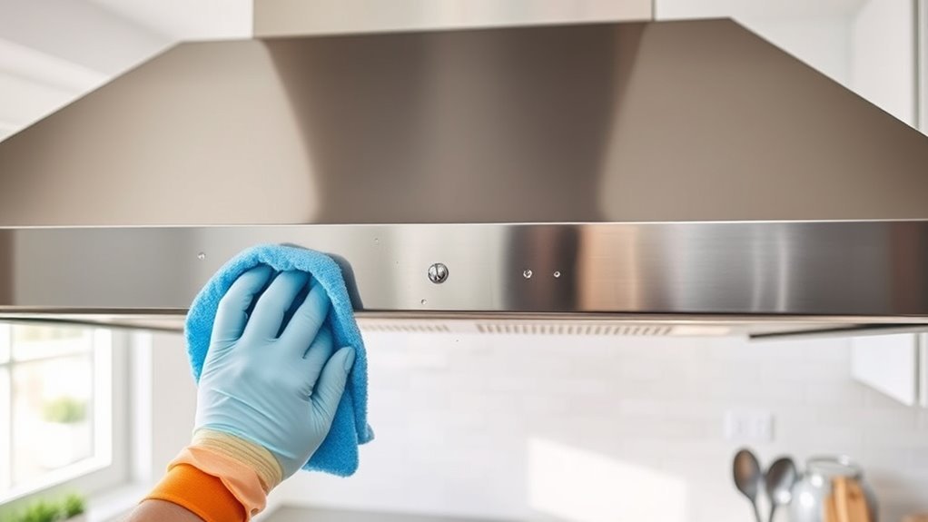 removing stains from hood