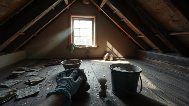 removing stubborn attic stains