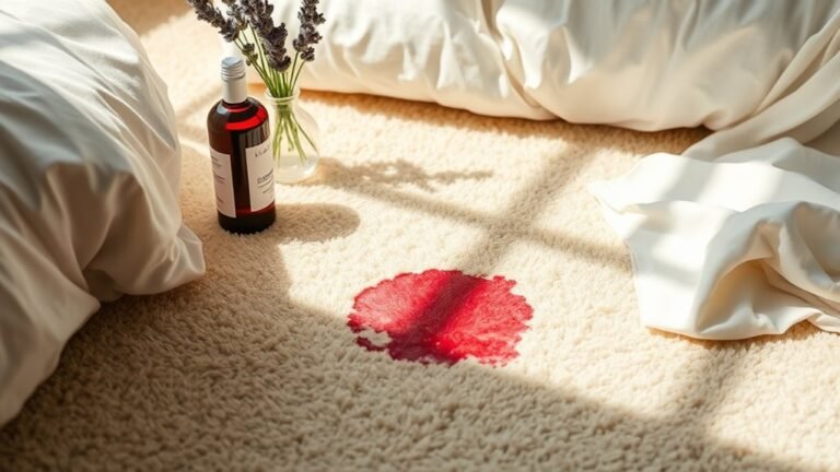 removing stubborn bedroom stains