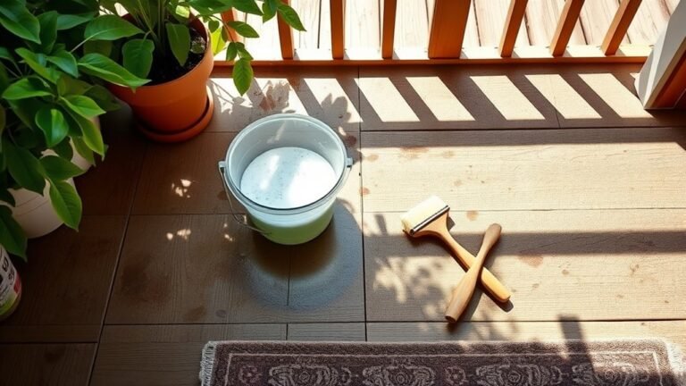 removing stubborn porch stains
