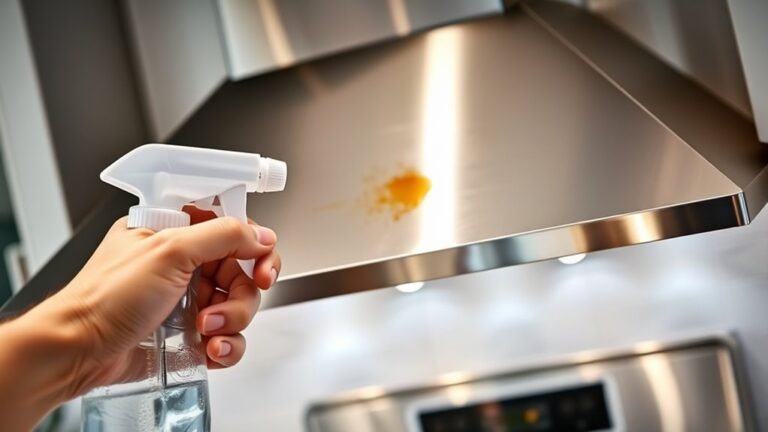 removing stubborn range hood stains