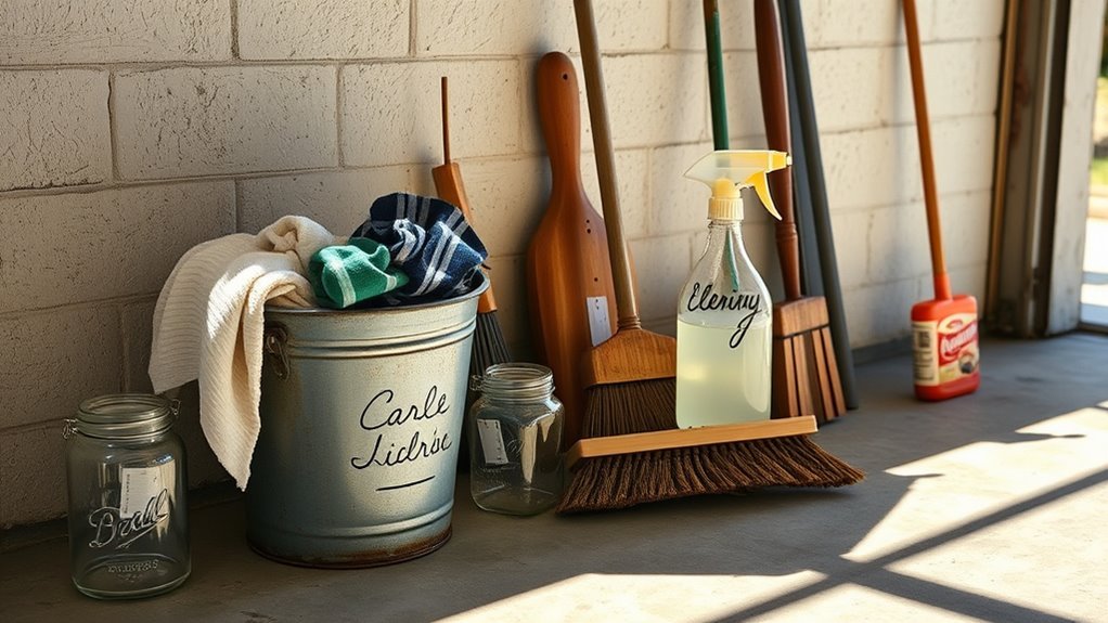 reuse cleaning materials wisely