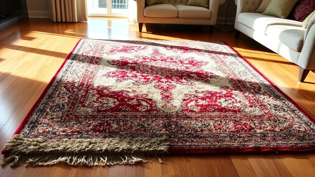 rotate rug for longevity