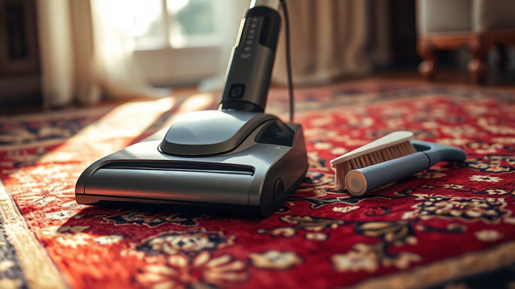 rug care vacuuming techniques