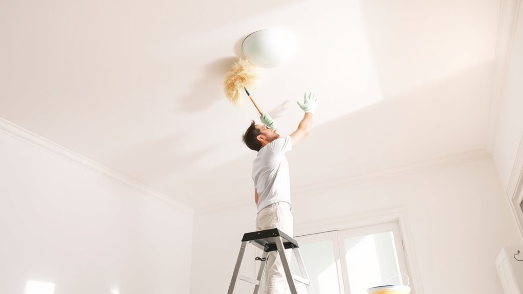 safe ceiling cleaning tips