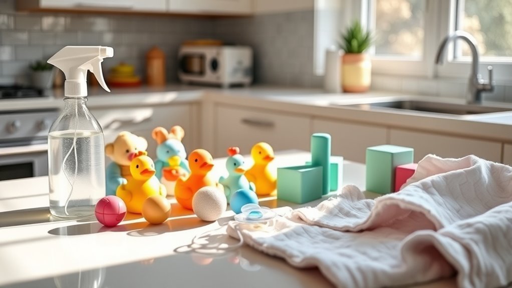 safe cleaning for baby items