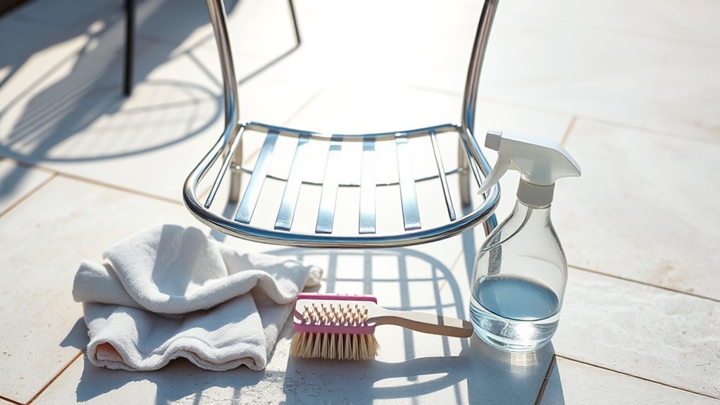 safe cleaning for metal chairs