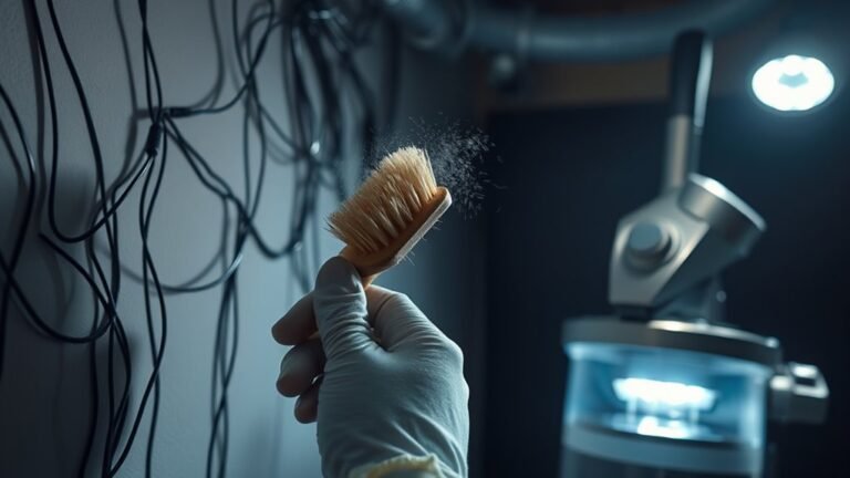 safe cleaning near wires