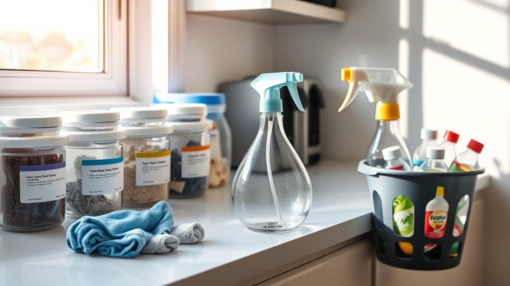 safe cleanup after chemicals