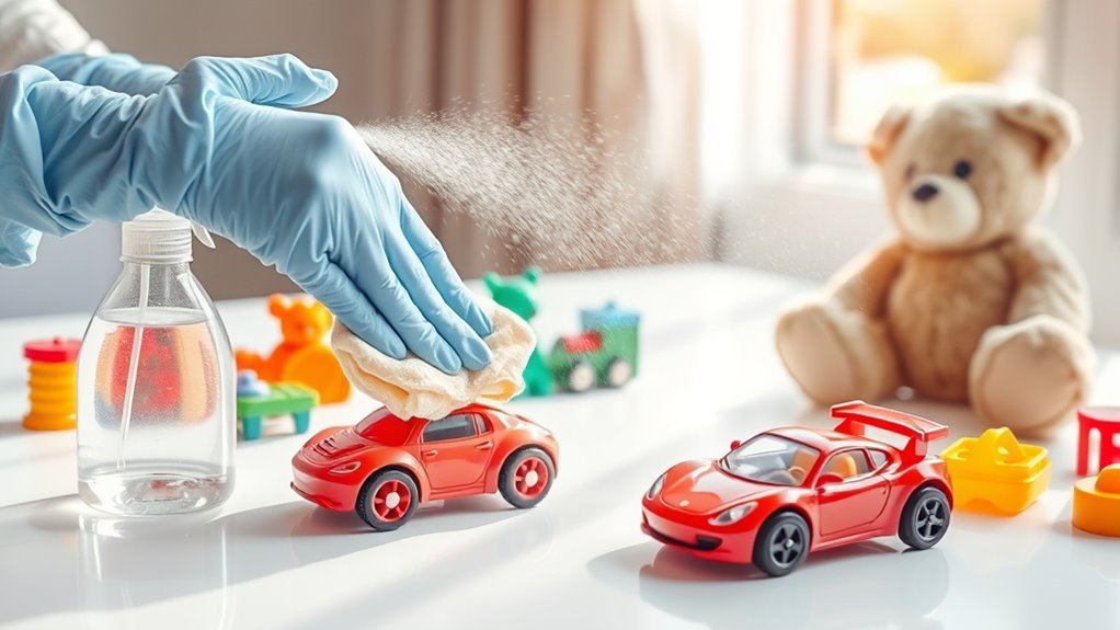 safe disinfection of toys