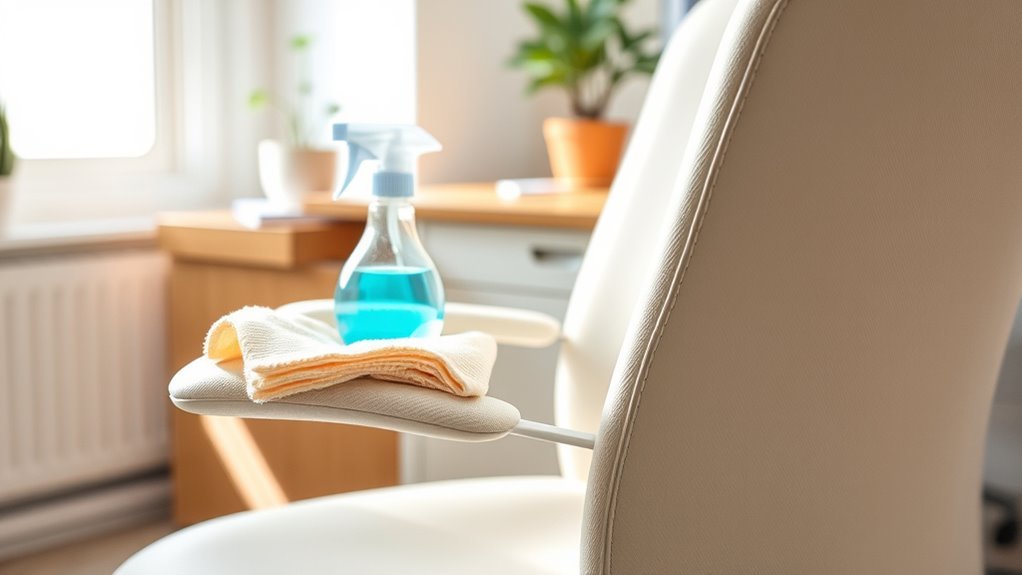 safe office chair cleaning