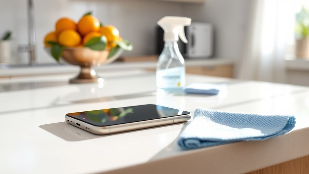 safe smartphone disinfection methods