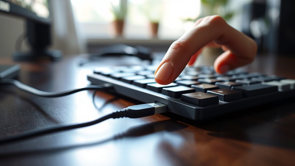 safely disconnect wired keyboards