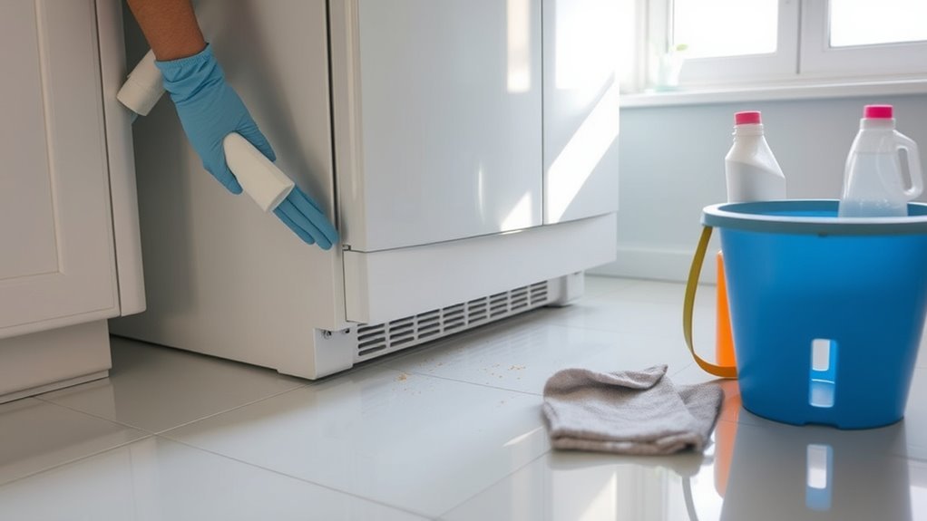 safely move refrigerator carefully