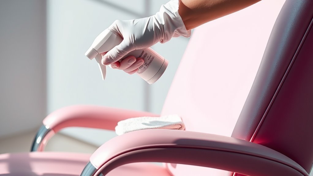 safety first during disinfection