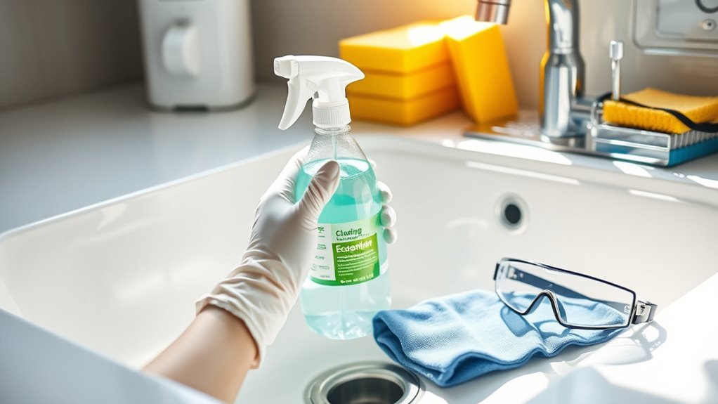 safety first while cleaning