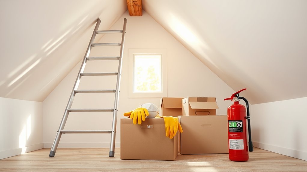 safety measures for attic cleaning