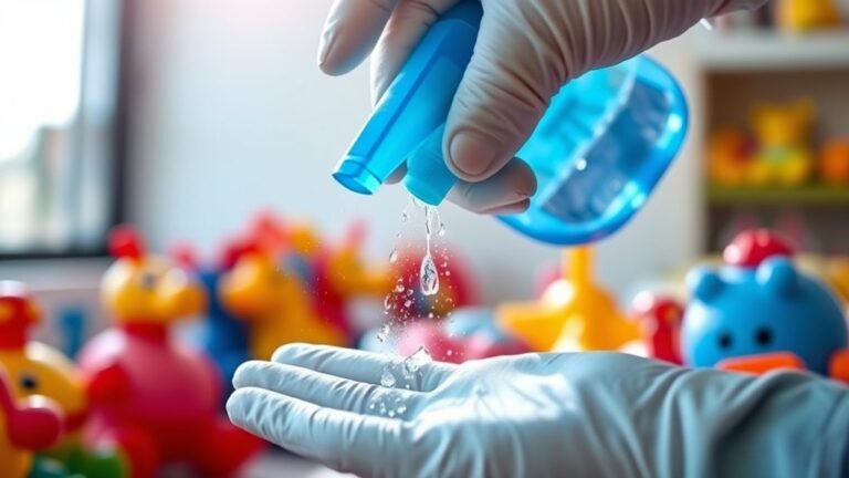 sanitize frequently touched toys
