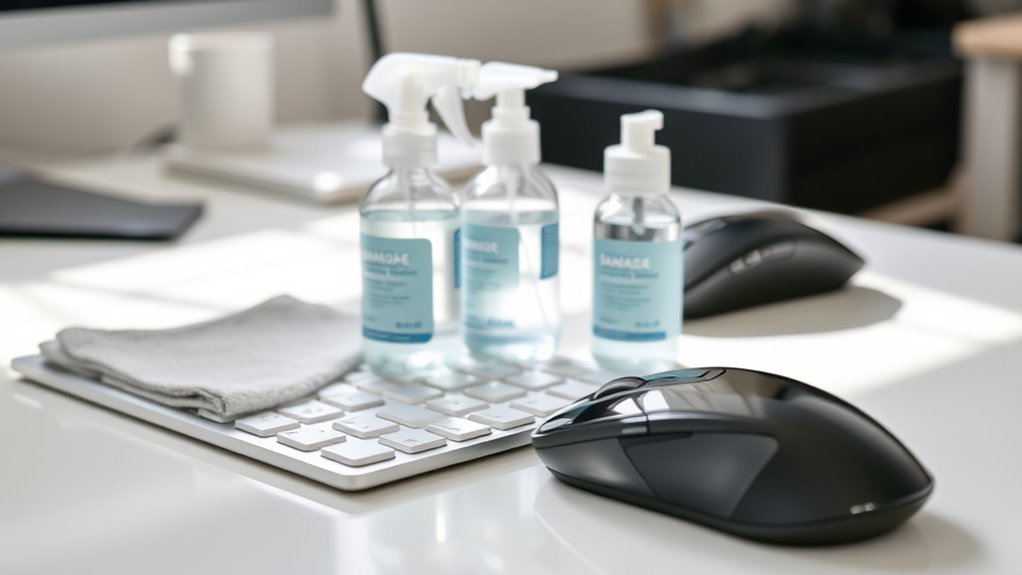 sanitize keyboard and mouse