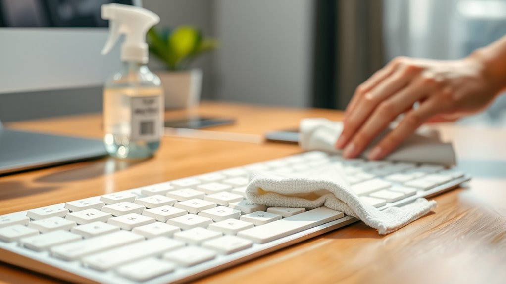 sanitize keyboard safely today