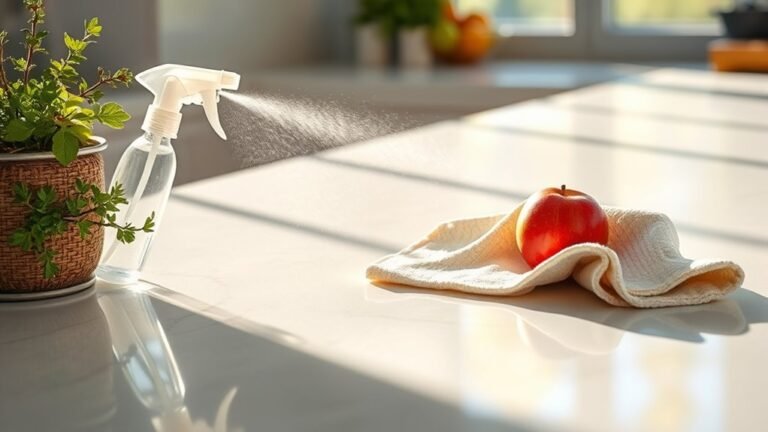 sanitize laminate surfaces effectively