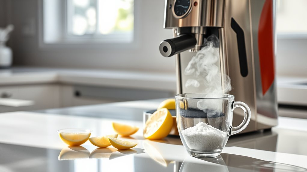 sanitize your coffee machine