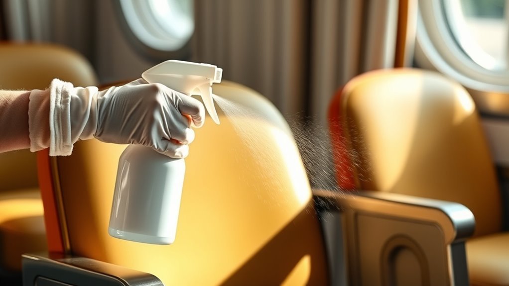 sanitizing frequently touched surfaces