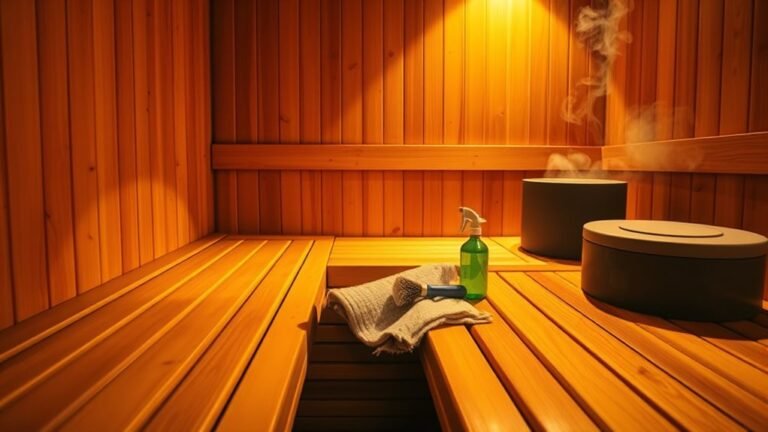 sauna cleaning and upkeep