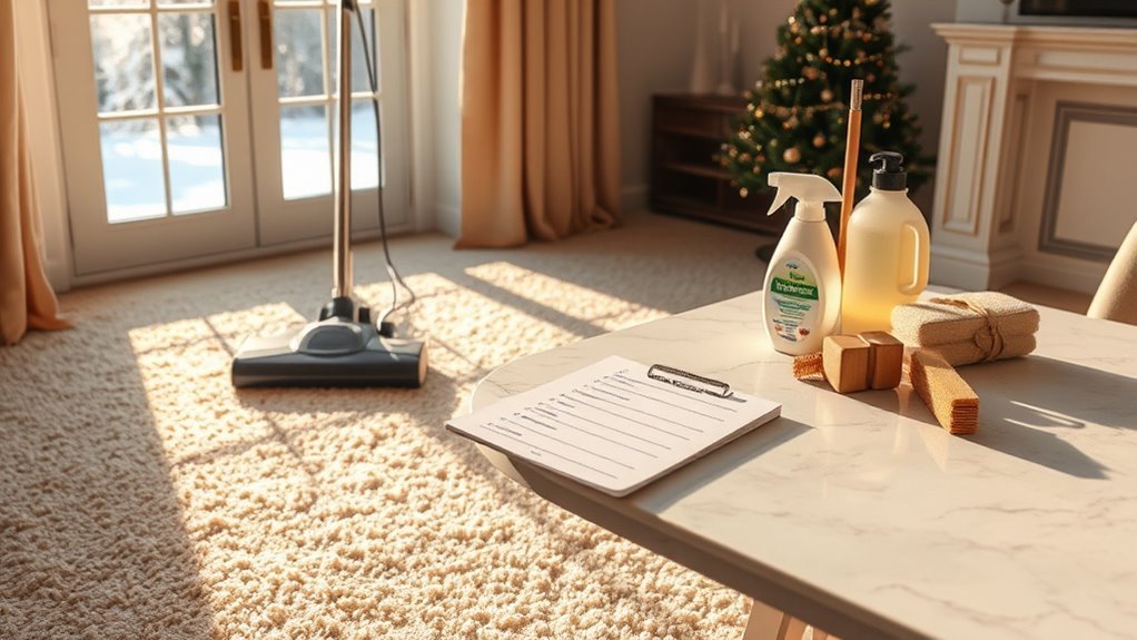 schedule carpet cleaning early
