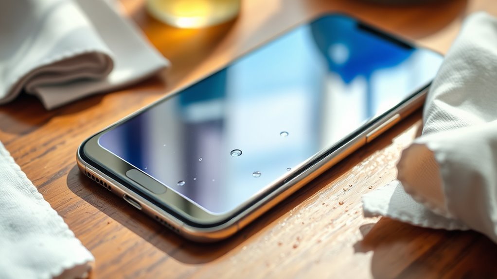 screen protectors minimize smudges