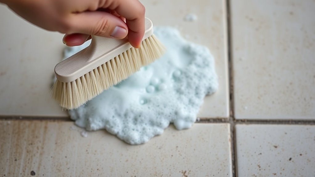 scrub grout with precision