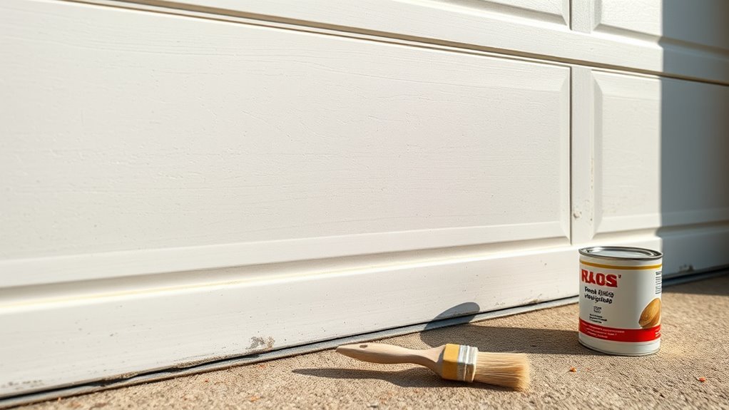 seal garage door gaps