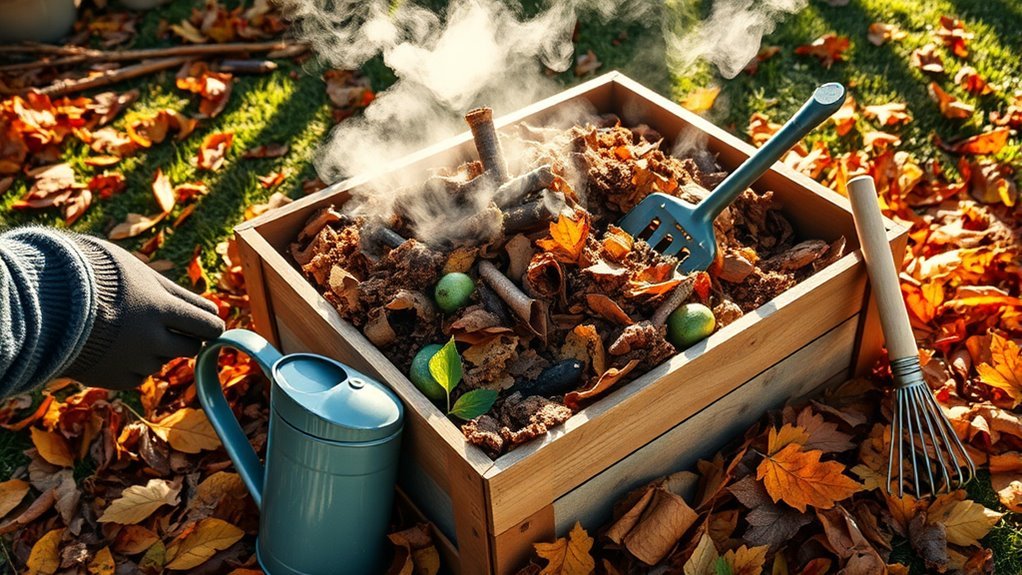 seasonal compost bin adjustments