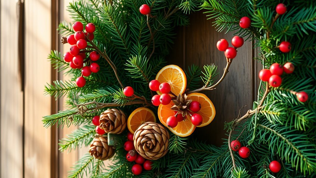 seasonal greenery and accents
