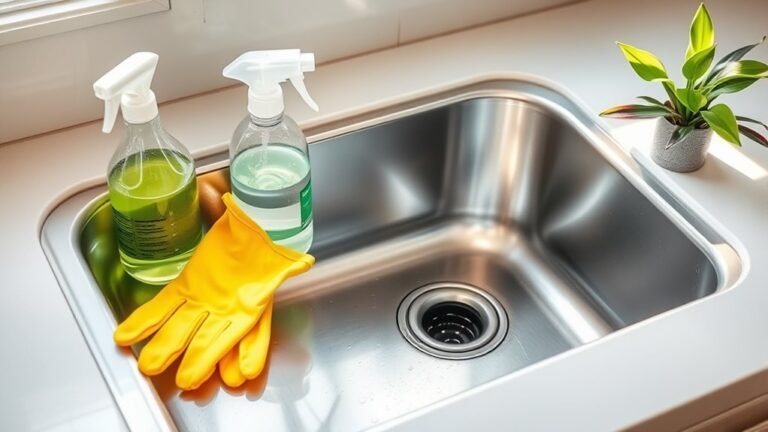 sink cleaning step by step