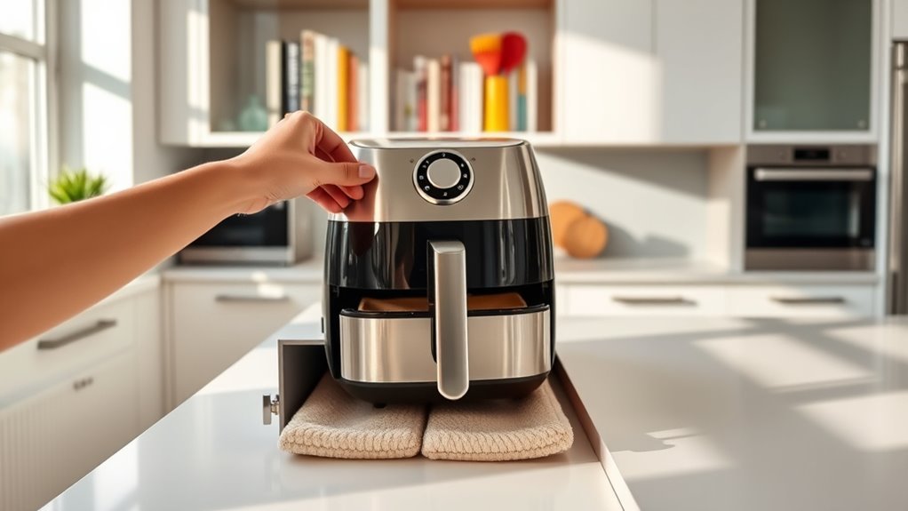smart air fryer storage