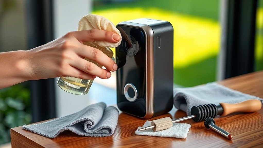 smart doorbell camera maintenance