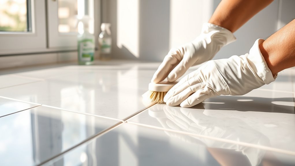 smart prevention for clean grout