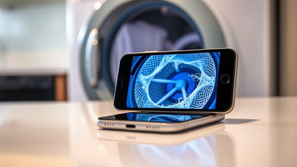 smartphone camera dryer inspection