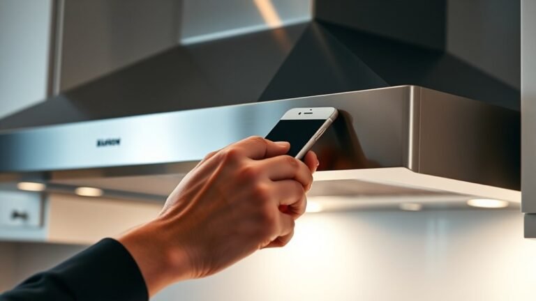 smartphone removal from hood