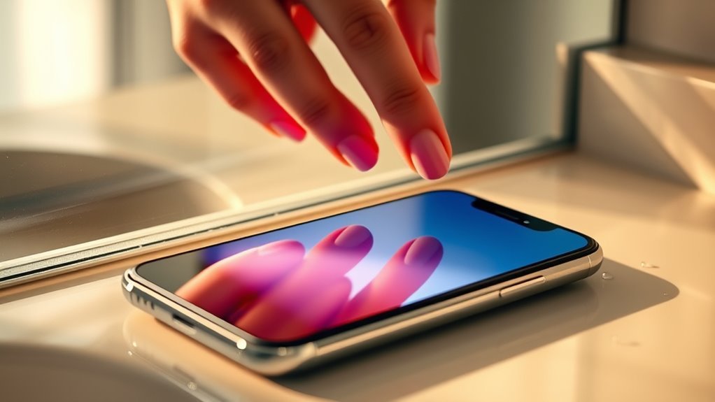 smartphone removal from mirror