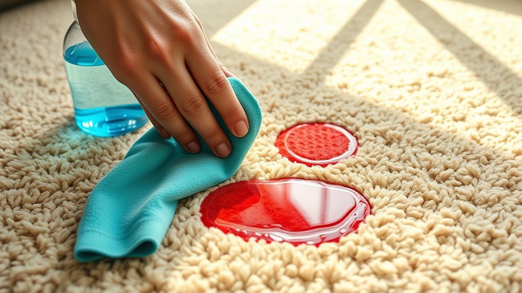 smartphone stain carpet removal