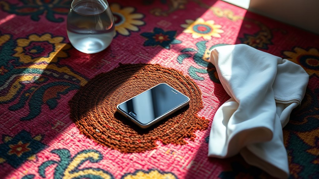 smartphone stains on carpets